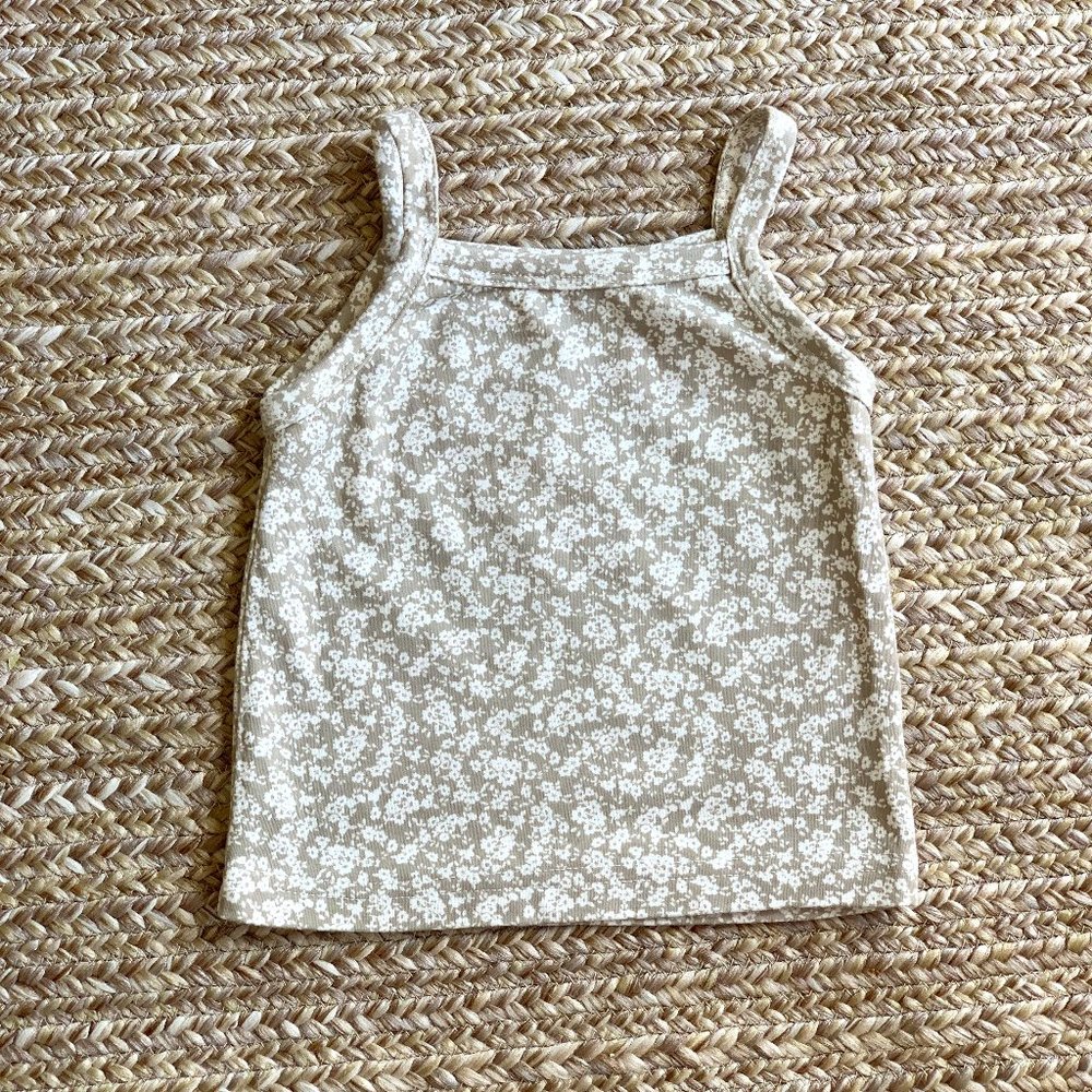 Jamie Kay Organic Cotton Singlet - Sadie Floral Mist 3Y